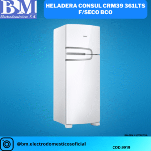 Heladera Consul CRM39 361LTS Frío Seco Blanca