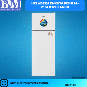Heladera Enxuta RENX 14-215FHW Blanco