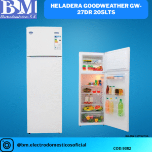 Heladera GOODWEATHER GW-27DR 205LTS