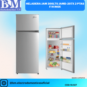 HELADERA JAM 300LTS JAMD-207X