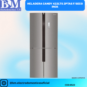 Heladera Candy 422LTS 2PTAS F/Seco Inox