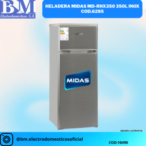 HELADERA MIDAS MD-RHX350 350L INOX