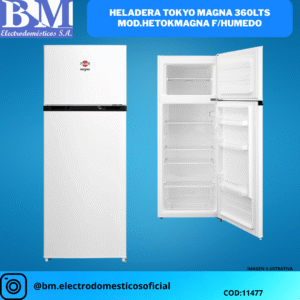 HELADERA TOKYO MAGNA 360LTS MOD.HETOKMAGNA F/HUMEDO