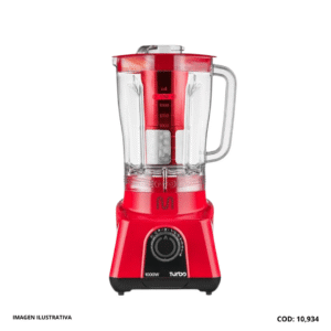 LICUADORA MULTI TURBO 2.6L 1000W C/FILTRO LQ1004 ROJO
