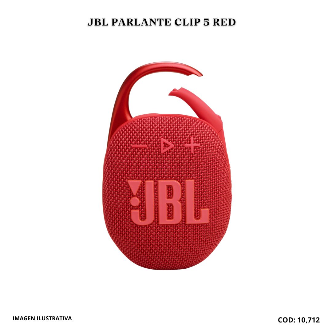 JBL PARLANTE CLIP 5 RED