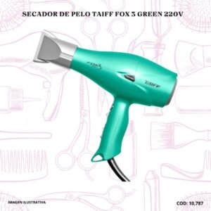 SECADOR DE PELO TAIFF FOX 3 GREEN 220V