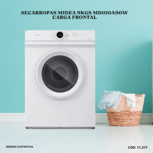 SECARROPAS MIDEA 9KGS MD100A90W  CARGA FRONTAL