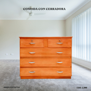 COMODA CON CERRADURA